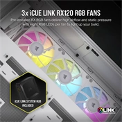 CORSAIR 6500X Tempered Glass Dual-Chamber - White RGB iCue