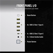 CORSAIR 6500X Tempered Glass Dual-Chamber - White RGB iCue
