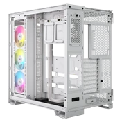 CORSAIR 6500X Tempered Glass Dual-Chamber - White RGB iCue