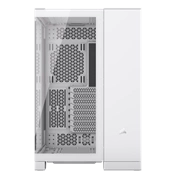 CORSAIR 6500X Tempered Glass Dual-Chamber - White RGB iCue