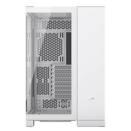 CORSAIR 6500X Tempered Glass Dual-Chamber - White RGB iCue