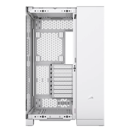 CORSAIR 6500X Tempered Glass Dual-Chamber - White RGB iCue