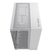 CORSAIR 6500X Tempered Glass Dual-Chamber - White RGB iCue