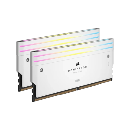 CORSAIR Dominator Titanium RGB DDR5 6400MHz CL32 96GB (2x48GB) White