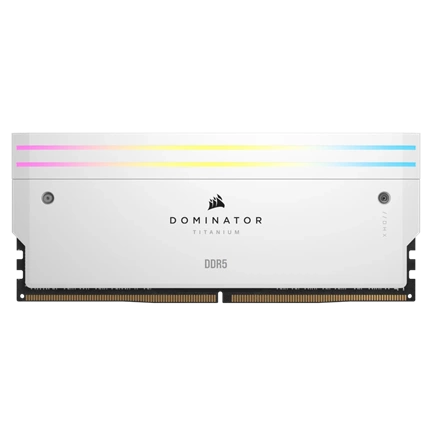 CORSAIR Dominator Titanium RGB DDR5 6400MHz CL32 96GB (2x48GB) White