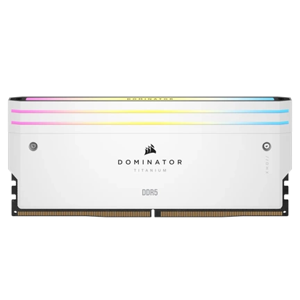 CORSAIR Dominator Titanium RGB DDR5 6400MHz CL32 96GB (2x48GB) White