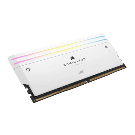 CORSAIR Dominator Titanium RGB DDR5 6400MHz CL32 96GB (2x48GB) White