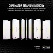 CORSAIR Dominator Titanium RGB DDR5 6400MHz CL32 96GB (2x48GB) White