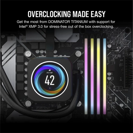 CORSAIR Dominator Titanium RGB DDR5 6600MHz CL32 96GB (2x48GB)