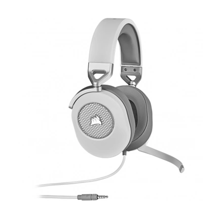 CORSAIR HS65 Surround Wired Gaming Headset - White