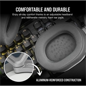 CORSAIR HS65 v2 Wireless Gaming Headset White