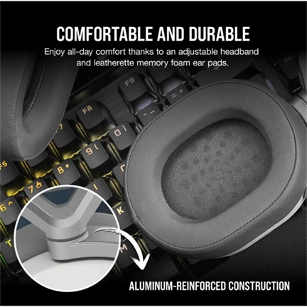 CORSAIR HS65 v2 Wireless Gaming Headset White