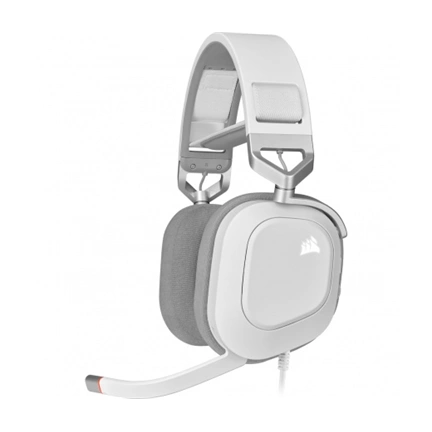 CORSAIR HS80 RGB USB Wired Gaming Headset — White