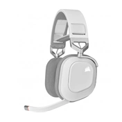 CORSAIR HS80 RGB Wireless Premium Gaming Headset with Spatial Audio — White
