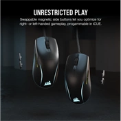 CORSAIR M75 vezetékes egér, fekete