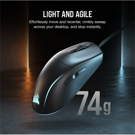 CORSAIR M75 vezetékes egér, fekete
