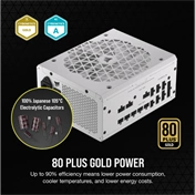 CORSAIR RM1000x 1000W 80+ Gold Shift - fehér ATX3.0