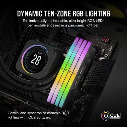 CORSAIR Vengeance RGB DDR5 5200MHz CL30 96GB Kit2 (2x48GB)