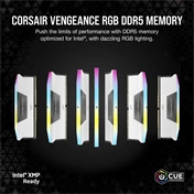 CORSAIR Vengeance RGB DDR5 6000MHz CL36 32GB Kit2 - White