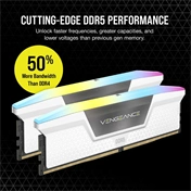 CORSAIR Vengeance RGB DDR5 6000MHz CL36 32GB Kit2 - White