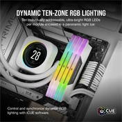 CORSAIR Vengeance RGB DDR5 6000MHz CL36 32GB Kit2 - White