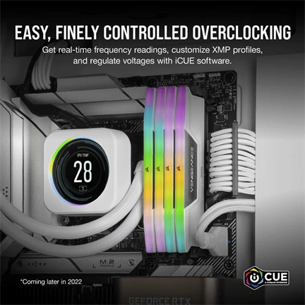 CORSAIR Vengeance RGB DDR5 6000MHz CL36 32GB Kit2 - White