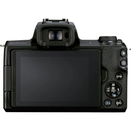 Canon EOS M50 Mark II + EF-M 15-45mm f/3.5-6.3 IS STM Premium Live Stream kit (fekete) Canon EOS M50 Mark II + EF-M 15-45mm f/3.5-6.3 IS STM Premium Live Stream kit (fekete)