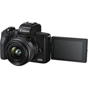 Canon EOS M50 Mark II + EF-M 15-45mm f/3.5-6.3 IS STM Premium Live Stream kit (fekete) Canon EOS M50 Mark II + EF-M 15-45mm f/3.5-6.3 IS STM Premium Live Stream kit (fekete)