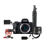 Canon EOS M50 Mark II + EF-M 15-45mm f/3.5-6.3 IS STM Premium Live Stream kit (fekete)