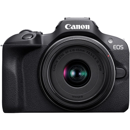 Canon EOS R100 + RF-S 18-45mm f/4.5-6.3 IS STM MILC fényképezőgép KIT