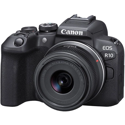 Canon EOS R10 váz + RF-S 18-45mm f/4.5-6.3 IS STM MILC fényképezőgép KIT Canon EOS R10 váz + RF-S 18-45mm f/4.5-6.3 IS STM MILC fényképezőgép KIT