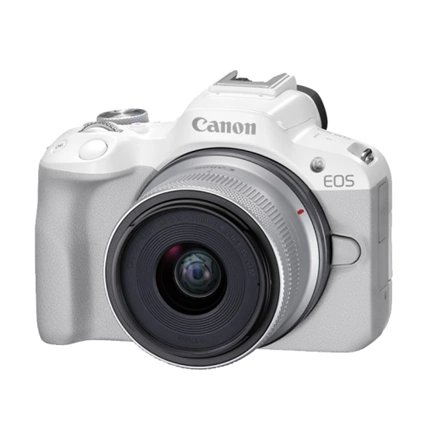 Canon EOS R50 + RF-S 18-45mm f/4.5-6.3 IS STM MILC fényképezőgép KIT (fehér) Canon EOS R50 + RF-S 18-45mm f/4.5-6.3 IS STM MILC fényképezőgép KIT (fehér)