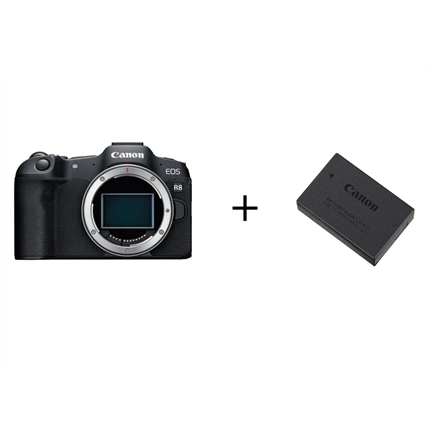 Canon EOS R8 MILC fényképezőgép váz + LP-E17 akkumulátor kit