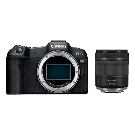 Canon EOS R8 + RF24-105 f/4-7.1 IS STM kit - végső ár: 569490,-Ft a CANON26NYAR kuponnal aug.2-ig
