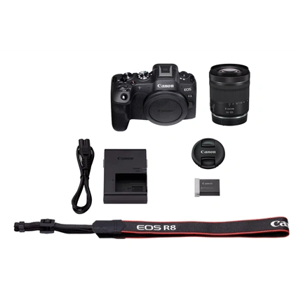 Canon EOS R8 + RF24-105 f/4-7.1 IS STM kit - végső ár: 569490,-Ft a CANON26NYAR kuponnal aug.2-ig