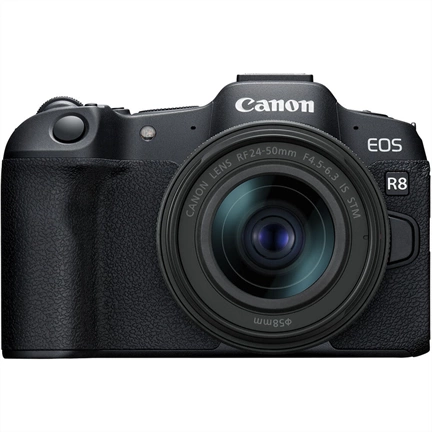 Canon EOS R8 + RF 24-50mm f/4.5-6.3 IS STM MILC fényképezőgép KIT - 156.210Ft kedvezmény a CANONSUM25 kuponkóddal Canon EOS R8 + RF 24-50mm f/4.5-6.3 IS STM MILC fényképezőgép KIT - 156.210Ft kedvezmény a CANONSUM25 kuponkóddal