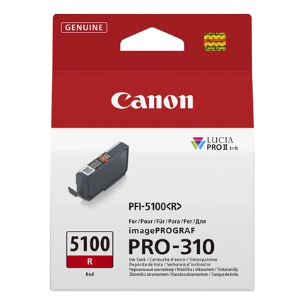 Canon PFI-5100 Ink Tank - imagePROGRAF PRO-310 - Red
