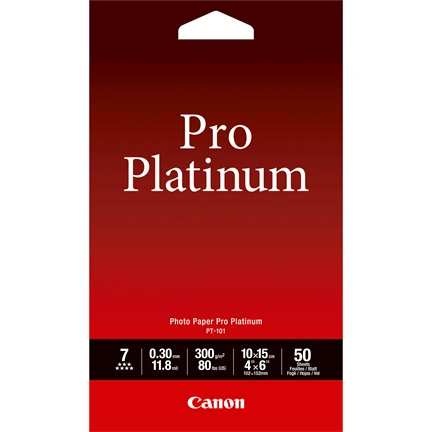 Canon PT-101 300 g 10x15cm 50db Fényes Fotópapír