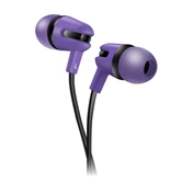 Canyon Stereo earphone with microphone, 1.2m flat cable, Purple