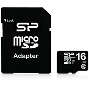Card MICRO SDHC Silicon Power 16GB 1 Adapter CL10