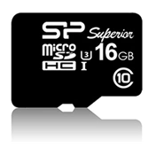 Card MICRO SDHC Silicon Power 16GB UHS-I Superior 1 Adapter (90MB/s | 45MB/s) U3