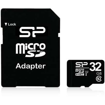 Card MICRO SDHC Silicon Power 32GB CL10 1 Adapter