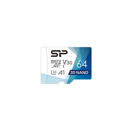 Card MICRO SDXC Silicon Power Superior Pro 64GB - C10,UHS-I U3, A1, V30