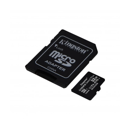 Card Micro SDHC Kingston 32GB Canvas Select Plus 100R A1 C10 Adapter nélkül