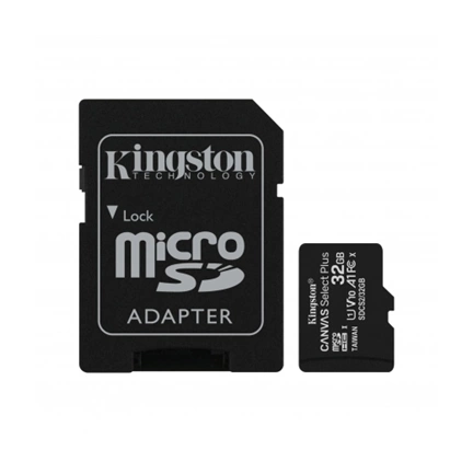 Card Micro SDHC Kingston 32GB Canvas Select Plus 100R A1 C10 Adapter nélkül