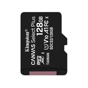 Card Micro SDXC Kingston 128GB Canvas Select Plus 100R A1 C10 + Adapter