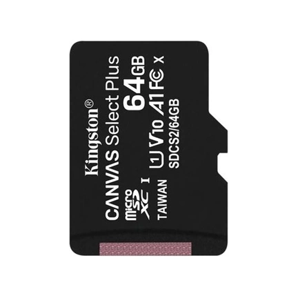 Card Micro SDXC Kingston 64GB  Canvas Select Plus 100R A1 C10 + Adapter