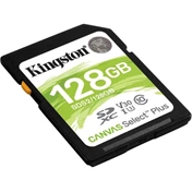 Card SDXC Kingston 128GB Canvas Select Plus 100R C10 UHS-I U3 V30