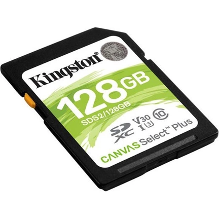 Card SDXC Kingston 128GB Canvas Select Plus 100R C10 UHS-I U3 V30