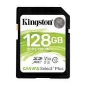 Card SDXC Kingston 128GB Canvas Select Plus 100R C10 UHS-I U3 V30